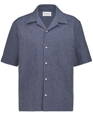 Givenchy Camisa bowling con botones - Azul