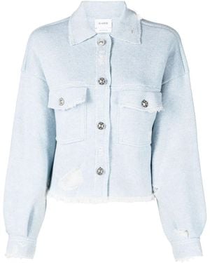 Barrie Fringed Denim Jacket - Blue