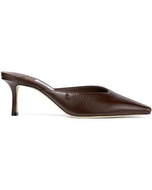 Jimmy Choo Mules Vivi con tacón de 65 mm - Marrón