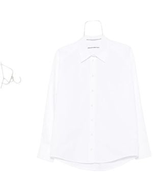 Alexander Wang Oversized-Collar Cotton Shirt - White