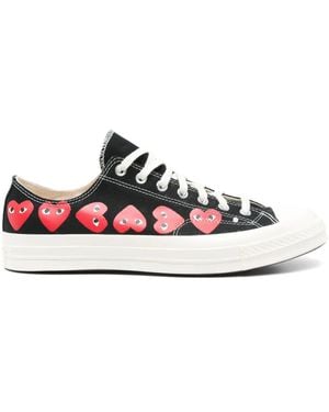 COMME DES GARÇONS PLAY Sneakers Chuck 70 Multi Heart X Converse - Bianco