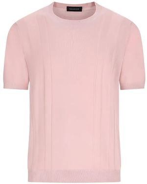Tagliatore Crew-Neck T-Shirt - Pink