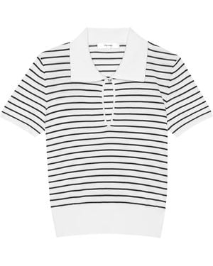 FRAME Polo A Righe - Bianco