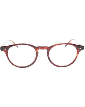 Lesca Gafas Bref Con Montura Redonda - Marrón