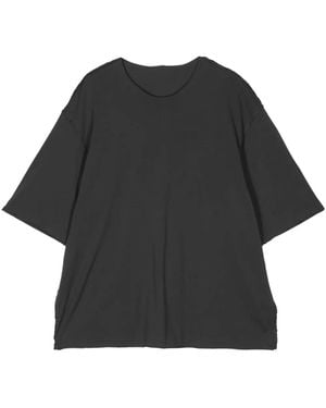 Attachment Crew-Neck Cotton T-Shirt - Black