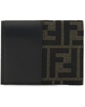 Fendi Ff Monogram Cardholder - Black