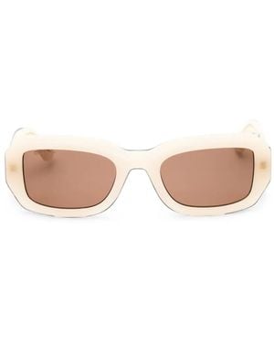 Calvin Klein Modified Rectangle-Frame Sunglasses - Pink