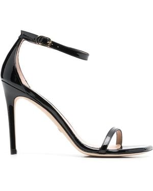 Stuart Weitzman Nudist Curve 105mm サンダル - ブラック