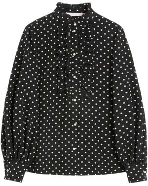 Valentino Garavani Polka-Dot Print Shirt - Black