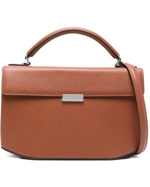 TOTEME Bolso shopper de piel granulada - Marrón