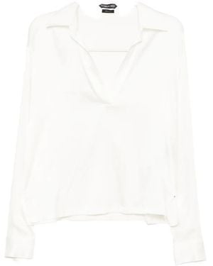 Tom Ford Satin Blouse - White