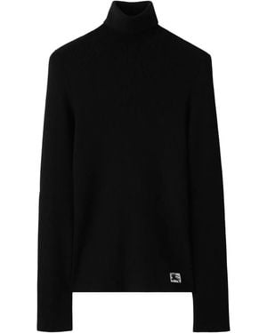 Burberry Wool Blend Pullover - Black