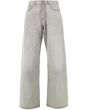 Palm Angels Five-pockets tonal-stitching jeans - Grau