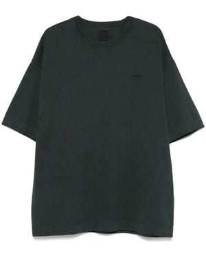 Juun.J Logo-Embroidered T-Shirt - Green