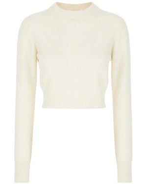 Malo Ribbed-Knit Cashmere Sweater - White