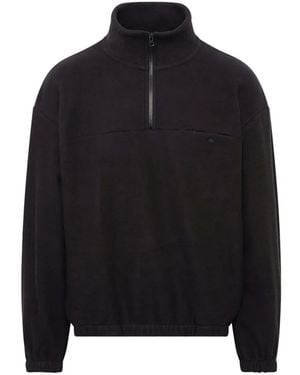 vowels Quarter-Zip Fleece Jacket - Black