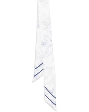 Maje Sjaal Met Bloemenprint - Wit
