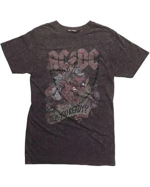 HTC Studded Graphic-Print T-Shirt - Grey