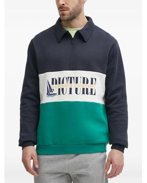 Picture Carawa Zip Polo Shirt - Blue