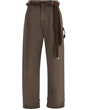 DARKPARK Lisa Belt-Loops Trousers - Brown