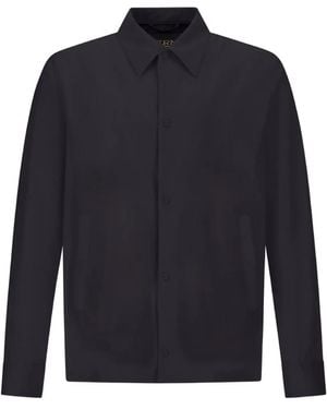 Herno Ruffled Shirt - Blue