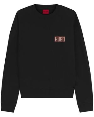 HUGO Logo-Patch Sweatshirt - Black