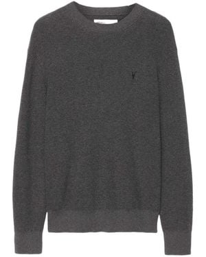 AllSaints Aspen Waffle-Knit Wool-Blend Jumper - Grey