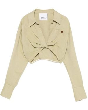Erika Cavallini Semi Couture Twisted Skirt - Natural