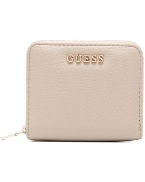 Guess Logo-Plaque Wallet - Natural