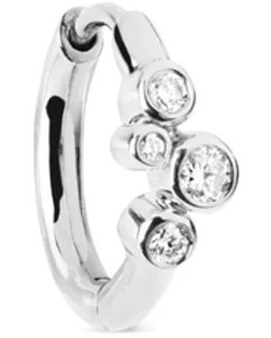 Maria Black 14Kt Elena Diamond Huggie Earring - White