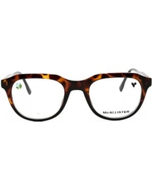 MCALLISTER Runde Brille - Schwarz