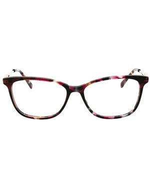 Harley Davidson Tortoiseshell-Effect Rectangle-Frame Glasses - Black