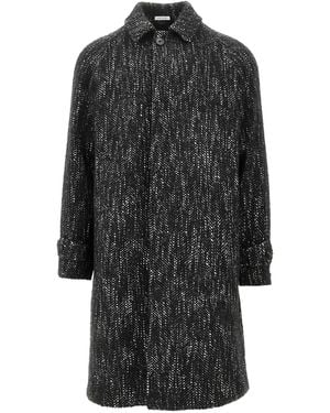 BRERAS Milano Mantel mit Fischgrätenmuster - Grau