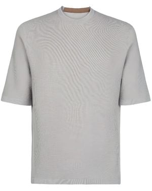 Sease Textured Short-Sleeve T-Shirt - Gray