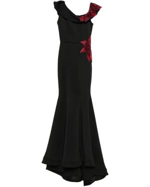 AAVVA Sequin-Embellished Fishtail Dress - Black