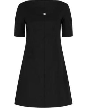 Givenchy Robe À Manches Courtes - Noir