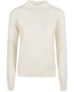 Drumohr Sweater Met Ronde Hals - Wit