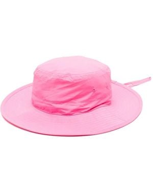 Hunza G Drawstring Detail Sun Hat - Pink