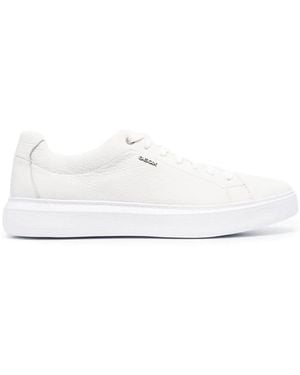 Geox Leather Low-Top Trainers - White