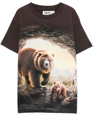 Molo プリント Tシャツ - ブラック