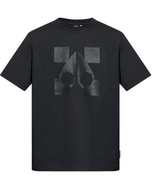 Moose Knuckles ロゴ Tシャツ - ブラック