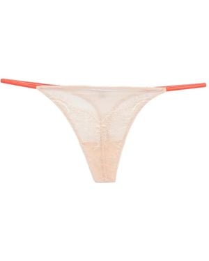 Patrizia Pepe Lace Thong - White
