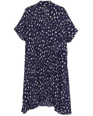 Balenciaga Polka Dot-pattern Dress - Blue