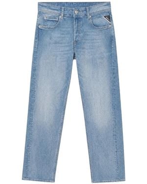 Replay Faded-Effect Jeans - Blue