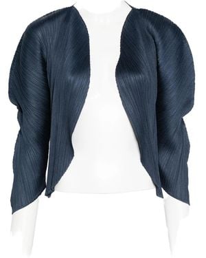 Pleats Please Issey Miyake Pleated Jacket - Blue
