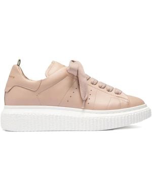 Officine Creative Krace Leather Lace-Up Trainers - Pink