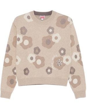 KENZO Hana Dots Crew-Neck Sweater - Natural