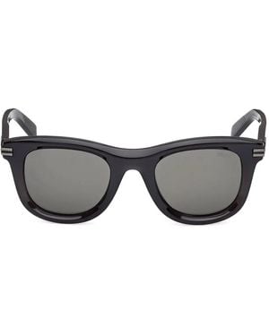 ZEGNA Round-Frame Sunglasses - Grey
