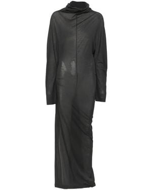 Soeur Lola Ruched Maxi Dress - Grey
