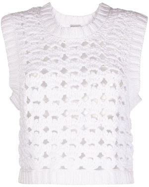 Rachel Comey Perforiertes Top - Weiß